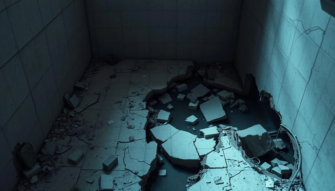 Pengertian dan Makna Dasar Mimpi Lantai Kamar Mandi Ambruk (c) Ilustrasi AI