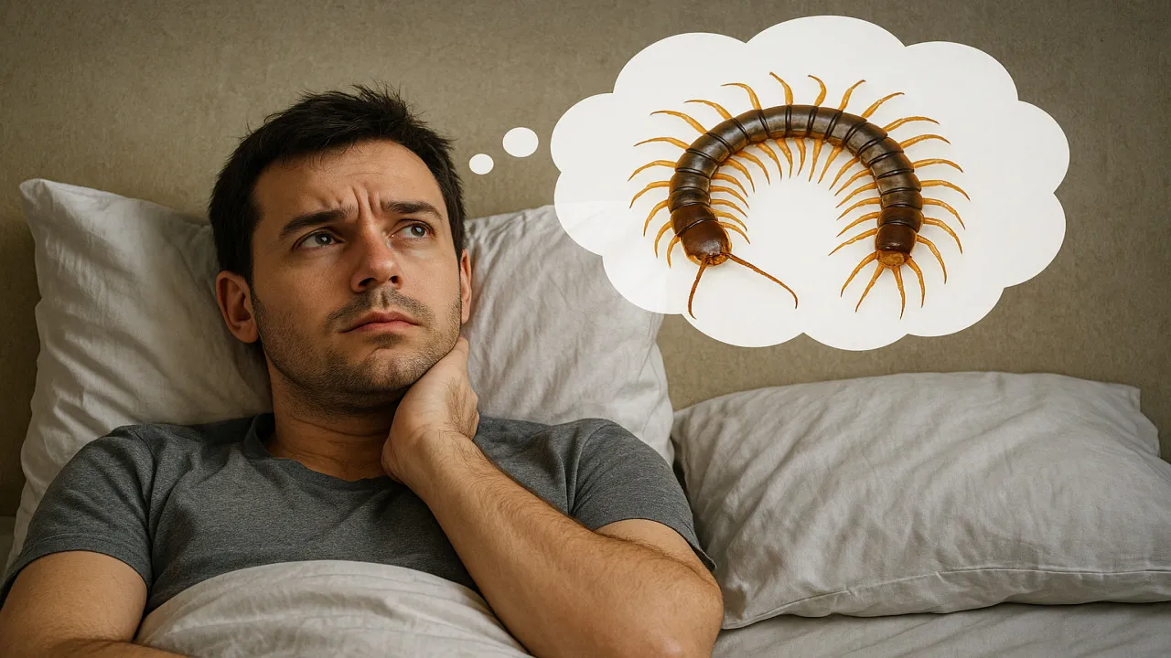 Tafsir Mimpi Lipan Merayap di Tubuh dalam Berbagai Situasi (c) Ilustrasi AI