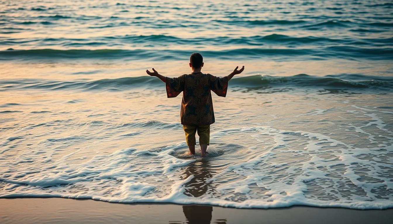 Makna Spiritual dan Budaya Mimpi Main Air di Pantai (c) Ilustrasi AI