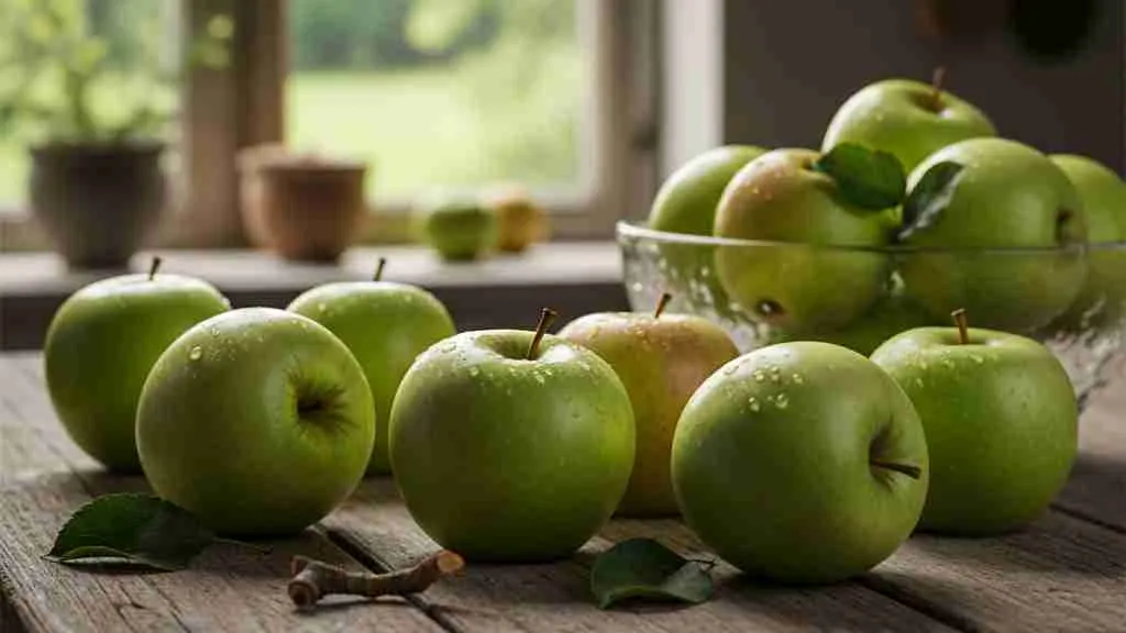 Arti Mimpi Makan Apel Hijau (c) Ilustrasi AI