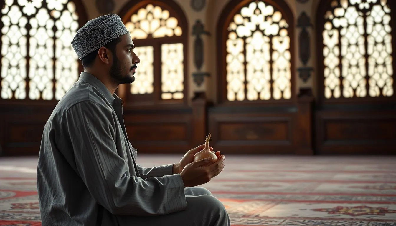 Tafsir Mimpi Makan Bawang dalam Perspektif Islam (c) Ilustrasi AI