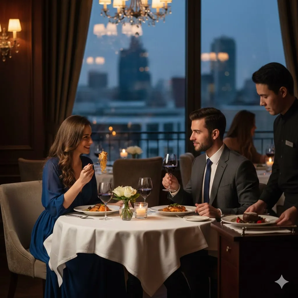 Makna Umum Mimpi Makan Bersama Mantan Pacar (c) Ilustrasi AI