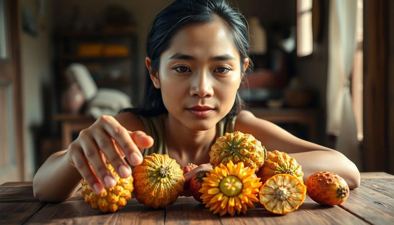 Pengertian dan Makna Umum Mimpi Makan Buah yang Tidak Dikenal (c) Ilustrasi AI