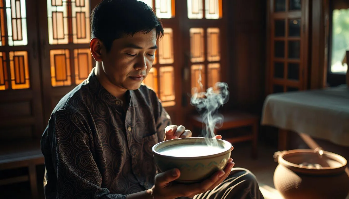 Interpretasi Mimpi Makan Bubur Menurut Primbon Jawa (c) Ilustrasi AI