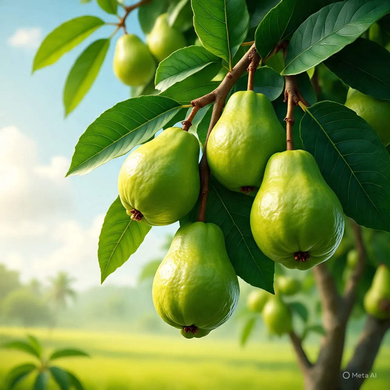 Arti Mimpi Makan Jambu Biji (c) Ilustrasi AI