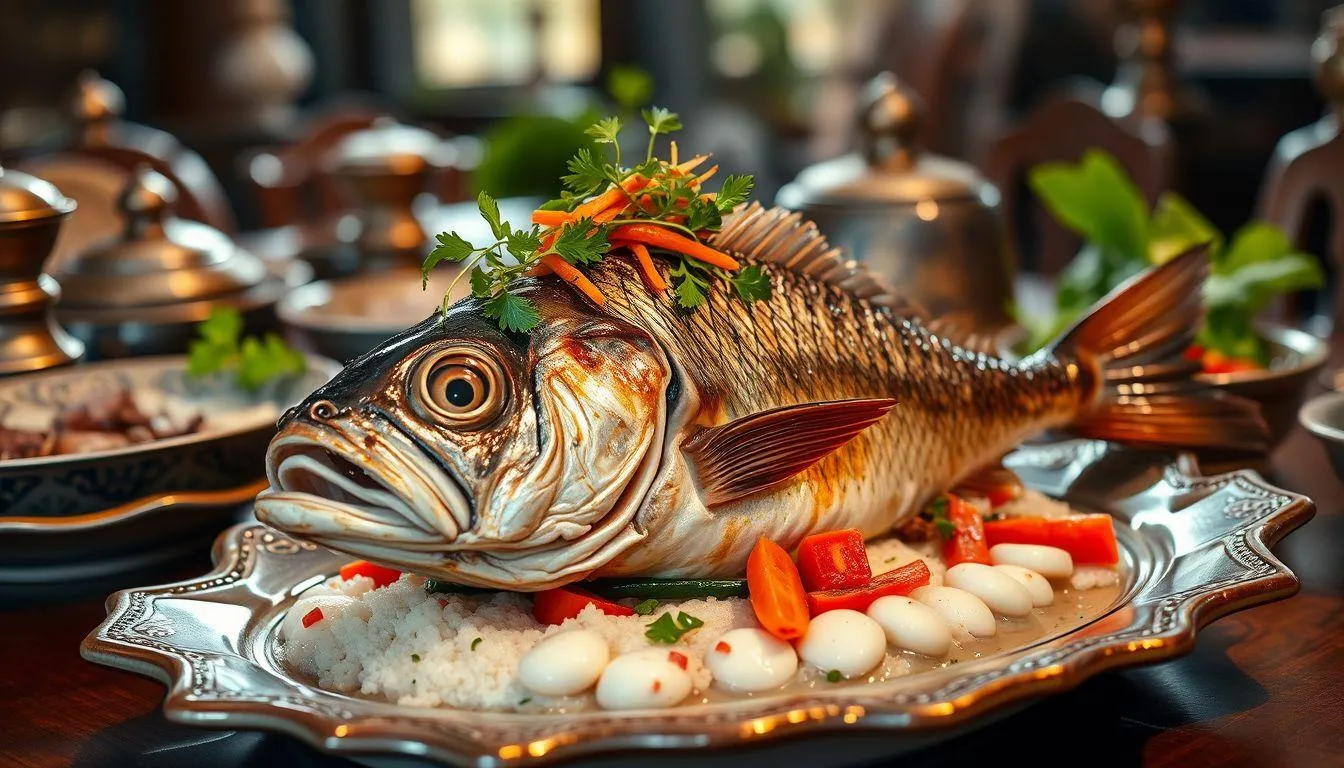 Simbolisme Kepala Ikan dalam Berbagai Budaya (c) Ilustrasi AI