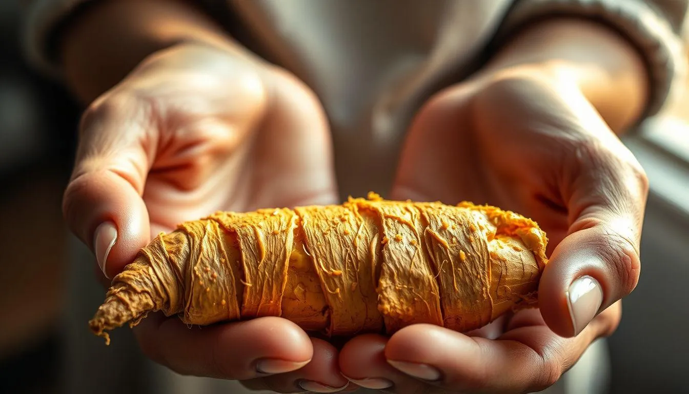 Pengertian dan Makna Umum Mimpi Makan Kunyit (c) Ilustrasi AI