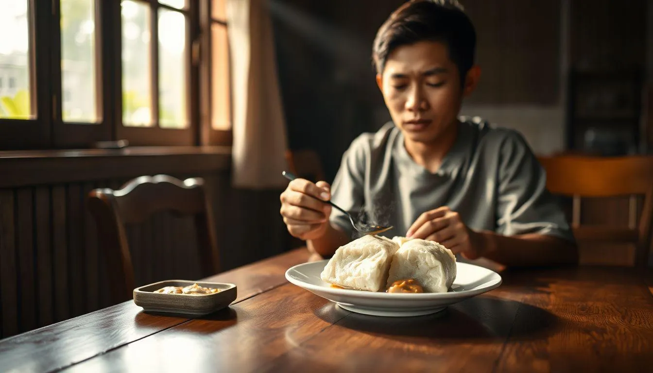 Berbagai Tafsir Arti Mimpi Makan Lontong Berdasarkan Konteksnya (c) Ilustrasi AI