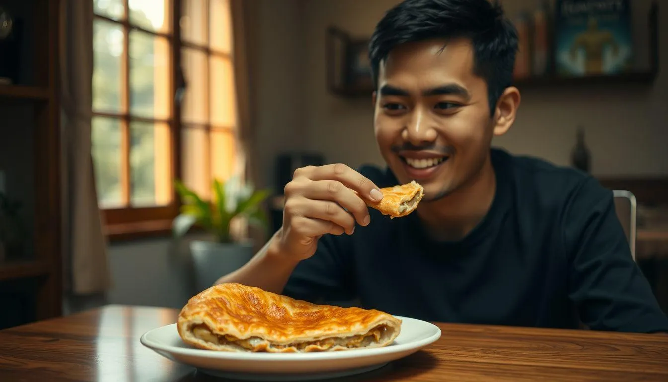 Berbagai Tafsir Mimpi Makan Martabak Berdasarkan Konteks (c) Ilustrasi AI