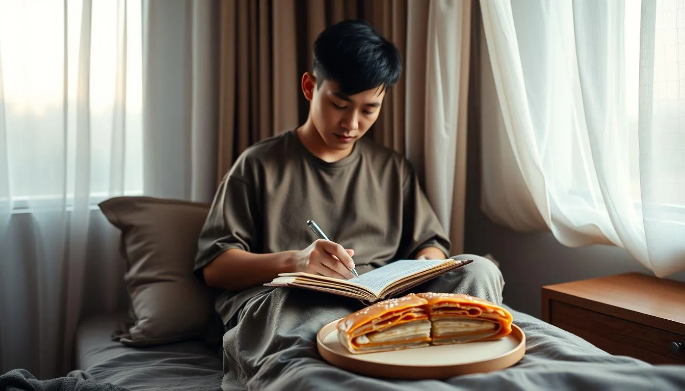 Cara Menyikapi Mimpi Makan Martabak (c) Ilustrasi AI