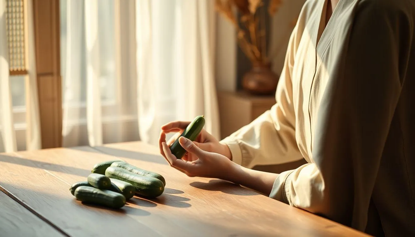 Makna Spiritual dan Tradisional Mimpi Makan Mentimun (c) Ilustrasi AI