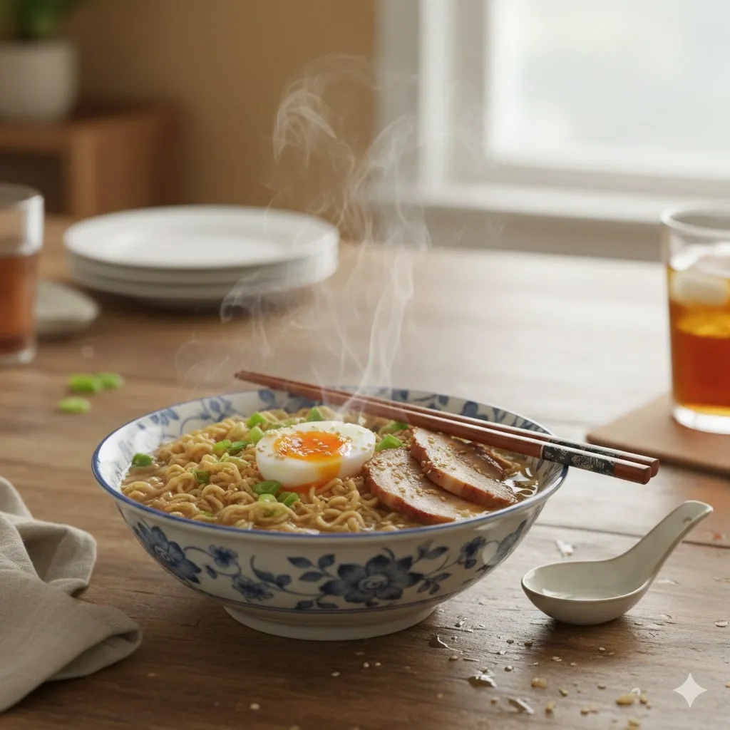 Hubungan Arti Mimpi Makan Mie dengan Kondisi Kesehatan (c) Ilustrasi AI