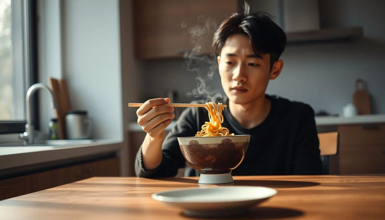 Berbagai Tafsir Arti Mimpi Makan Mie Berdasarkan Konteksnya (c) Ilustrasi AI