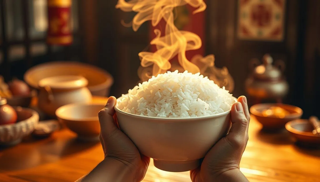 Arti Mimpi Makan Nasi Sebagai Pertanda Positif (c) Ilustrasi AI