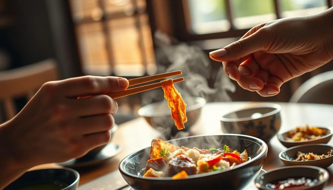 Memahami Makna Mimpi Makan Pakai Sumpit (c) Ilustrasi AI