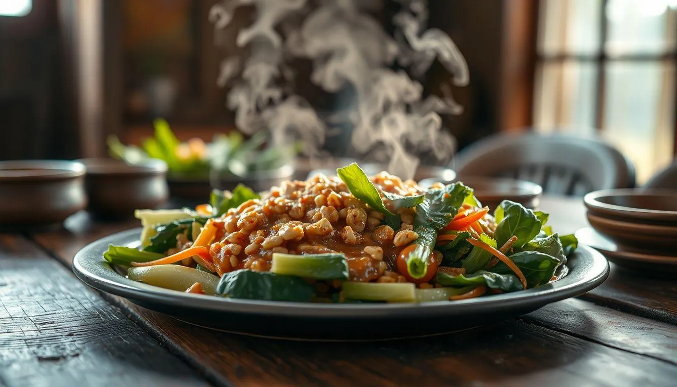 Arti Mimpi Makan Pecel dalam Berbagai Situasi (c) Ilustrasi AI