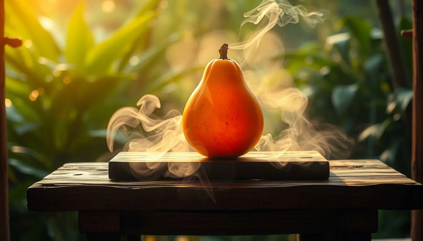 Arti Mimpi Makan Pepaya dalam Perspektif Spiritual (c) Ilustrasi AI