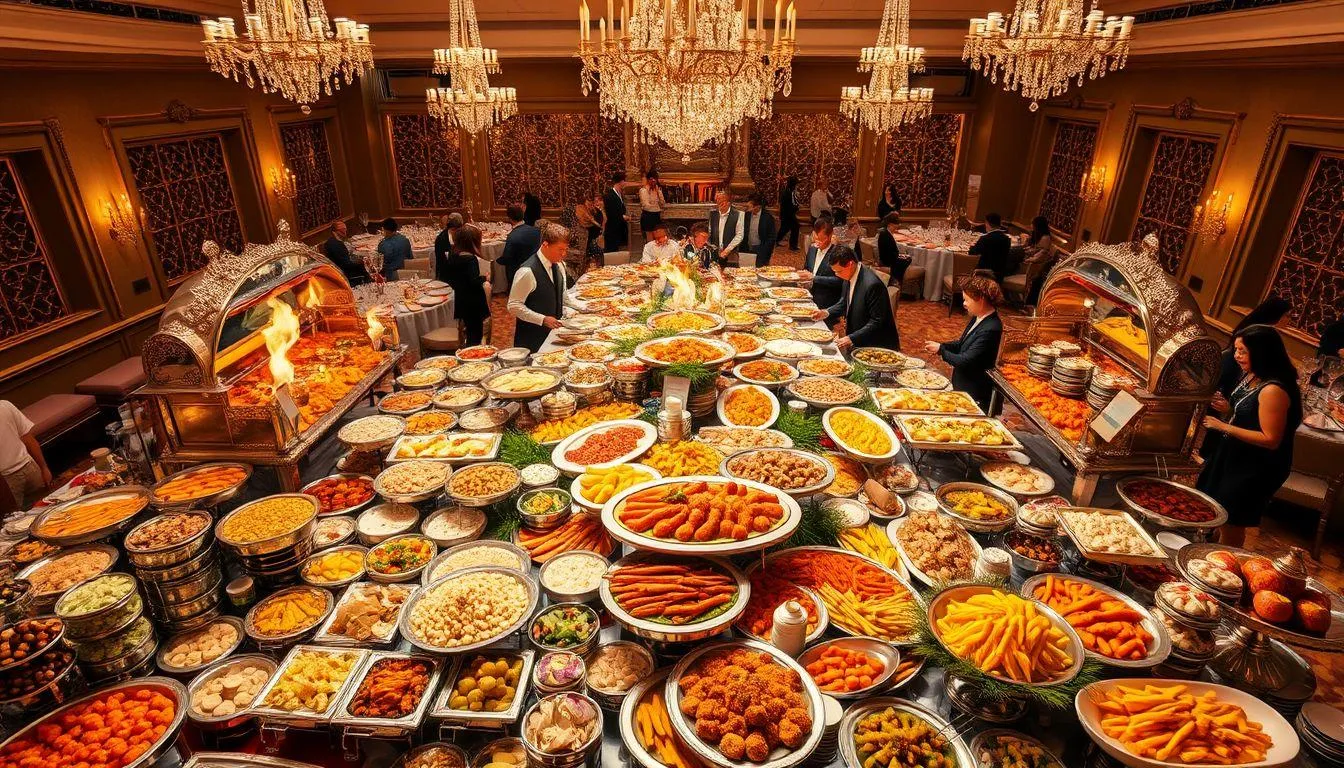 Pengertian dan Makna Umum Arti Mimpi Makan Prasmanan (c) Ilustrasi AI