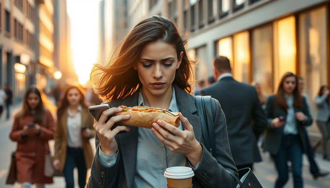 Makna Umum Arti Mimpi Makan Sambil Jalan (c) Ilustrasi AI