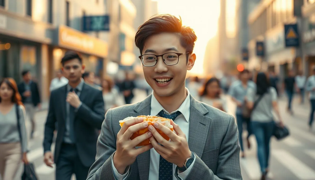 Pertanda Baik dari Mimpi Makan Sambil Jalan (c) Ilustrasi AI