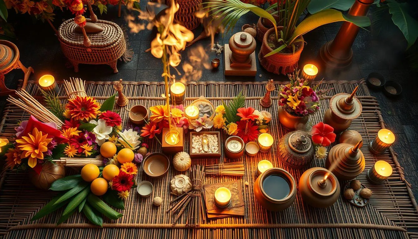 Makna Spiritual dan Religius Mimpi Makan Sesajen (c) Ilustrasi AI