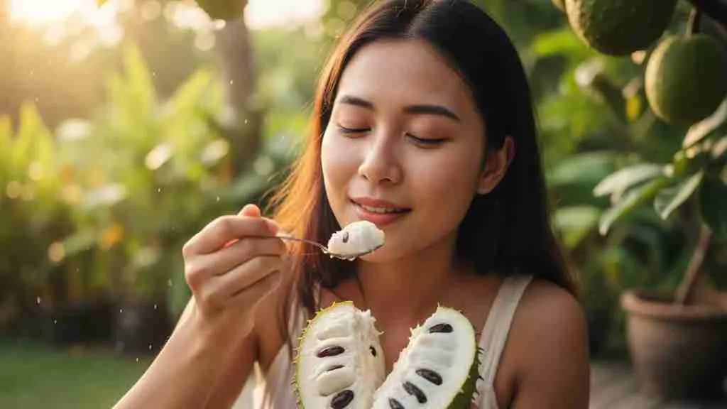 Berbagai Kondisi Mimpi Makan Sirsak dan Maknanya (c) Ilustrasi AI