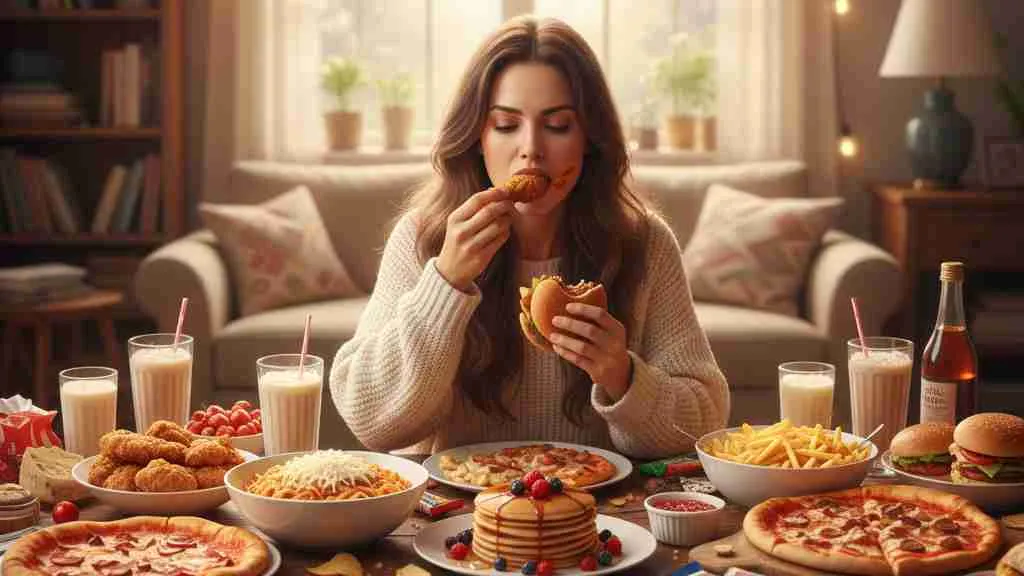 Tafsir Mimpi Makan Berlebihan dalam Berbagai Konteks (c) Ilustrasi AI