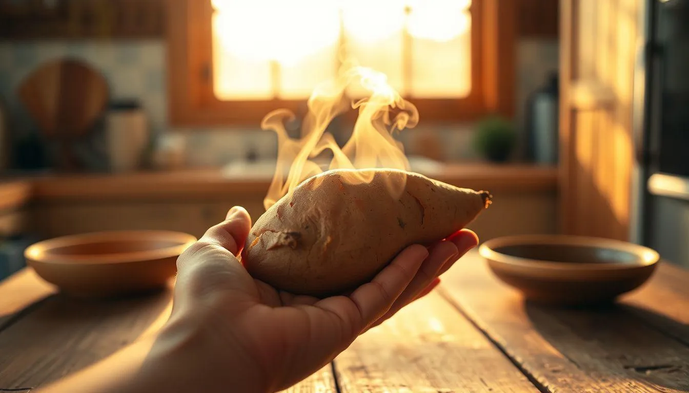 Pengertian dan Makna Umum Arti Mimpi Makan Ubi (c) Ilustrasi AI