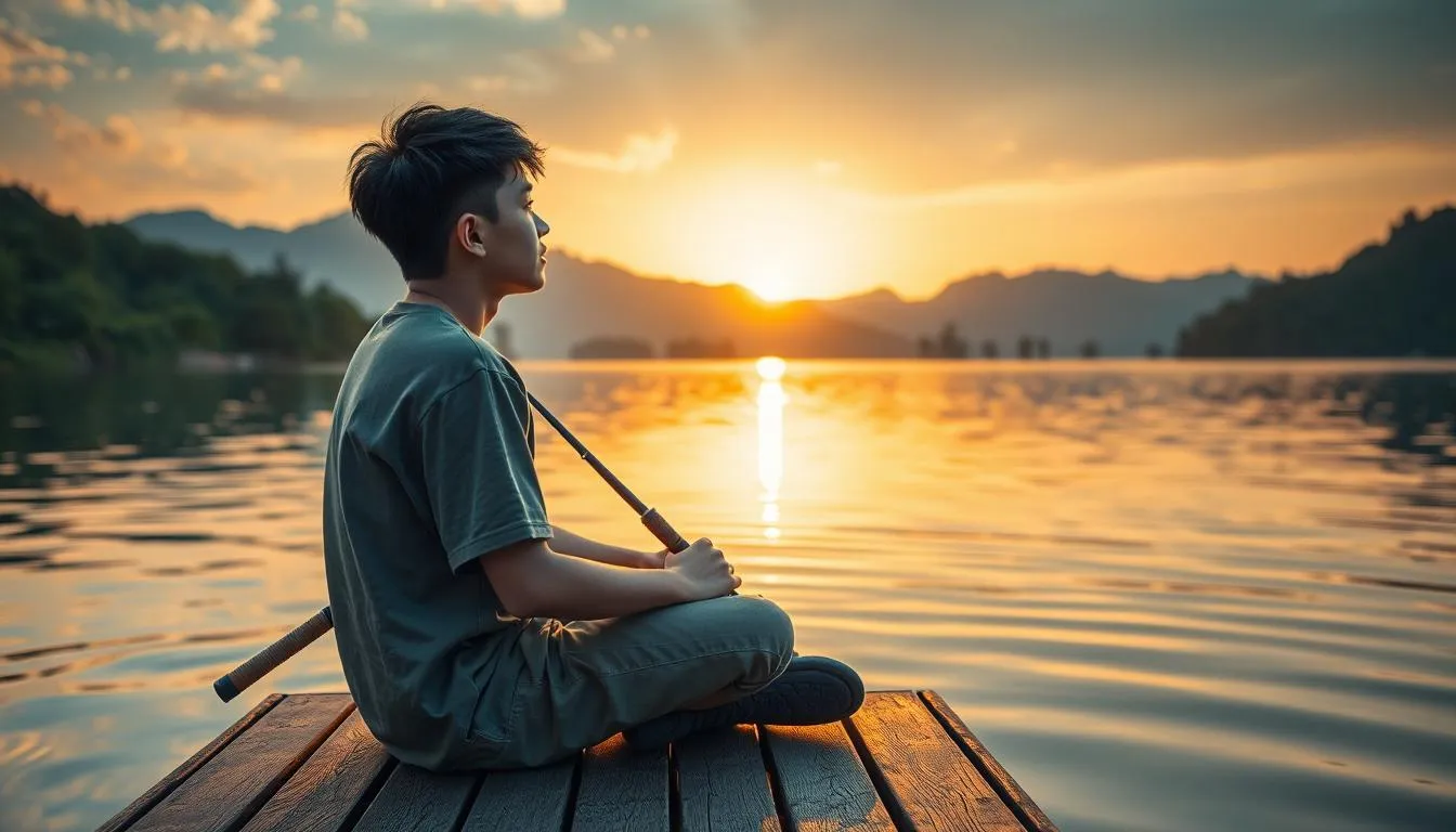 Cara Menyikapi Mimpi Mancing Belut (c) Ilustrasi AI