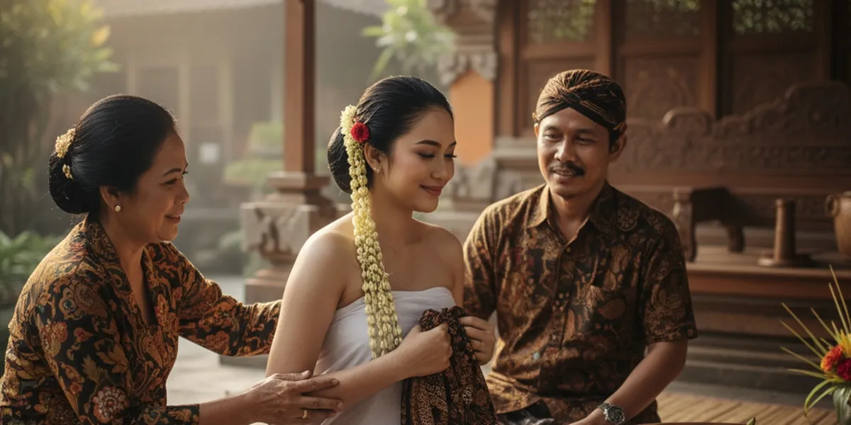 Pengertian dan Makna Dasar Mimpi Mandi 7 Bulanan (c) Ilustrasi AI