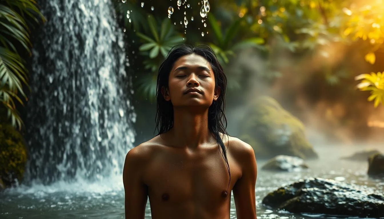 Tafsir Mimpi Mandi Air Dingin Menurut Primbon Jawa (c) Ilustrasi AI