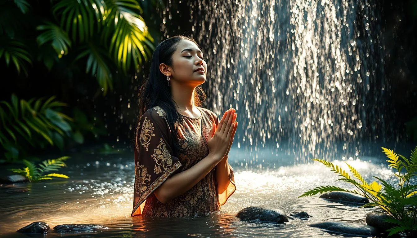 Makna Spiritual dan Lintas Budaya dari Mimpi Mandi Air Jernih (c) Ilustrasi AI