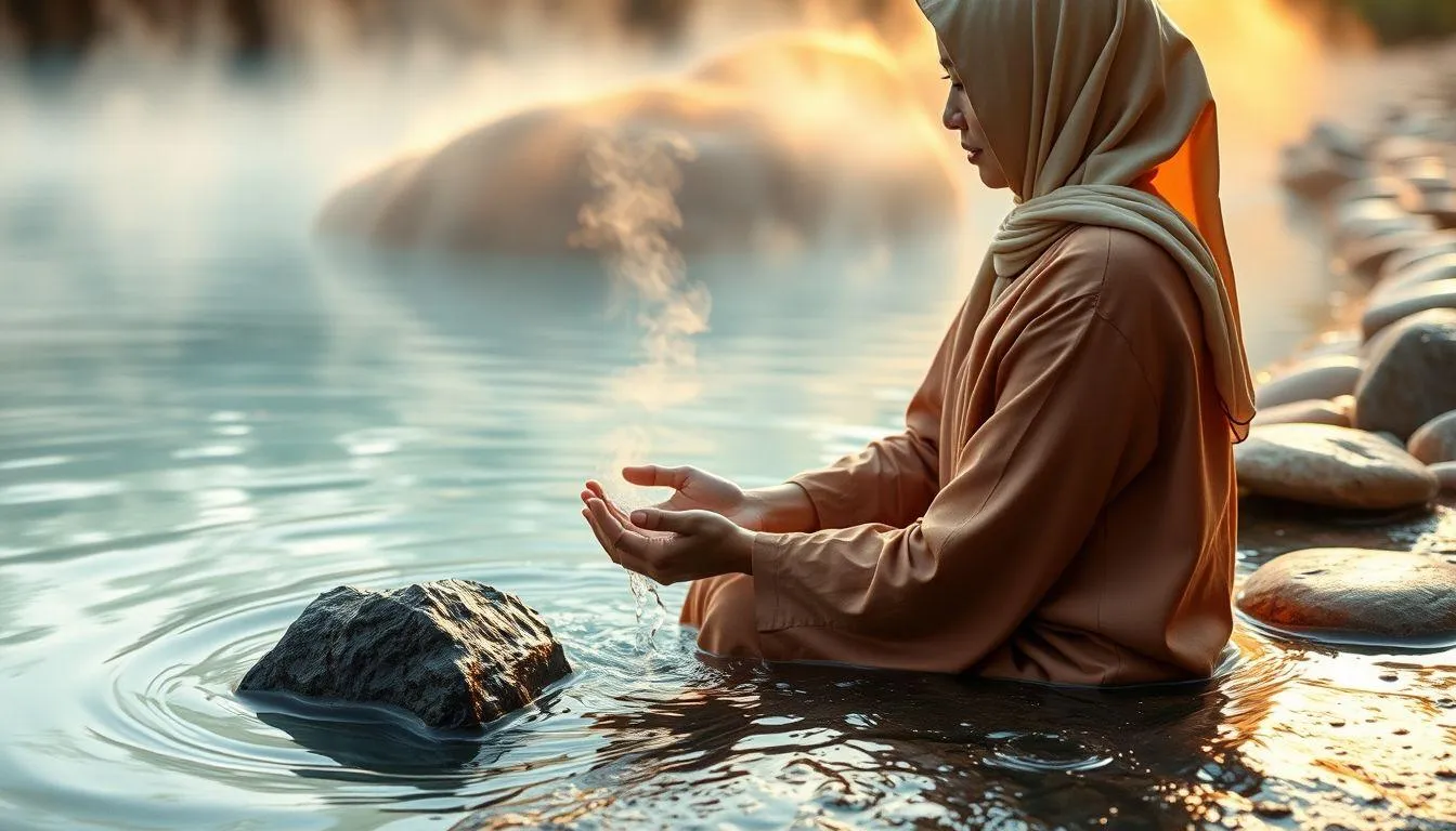 Makna Spiritual Mimpi Mandi Air Panas dari Berbagai Tradisi (c) Ilustrasi AI