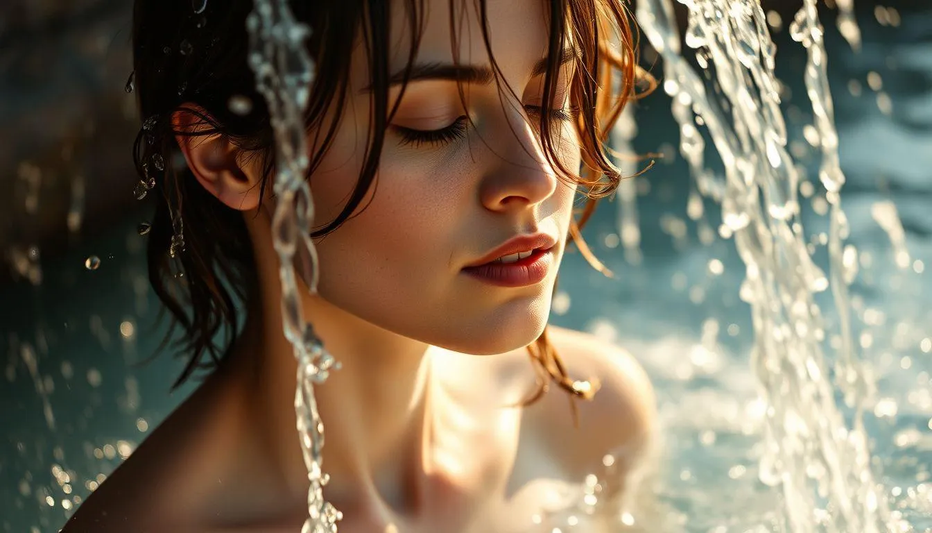 Interpretasi Psikologis Mimpi Mandi Basahi Rambut (c) Ilustrasi AI