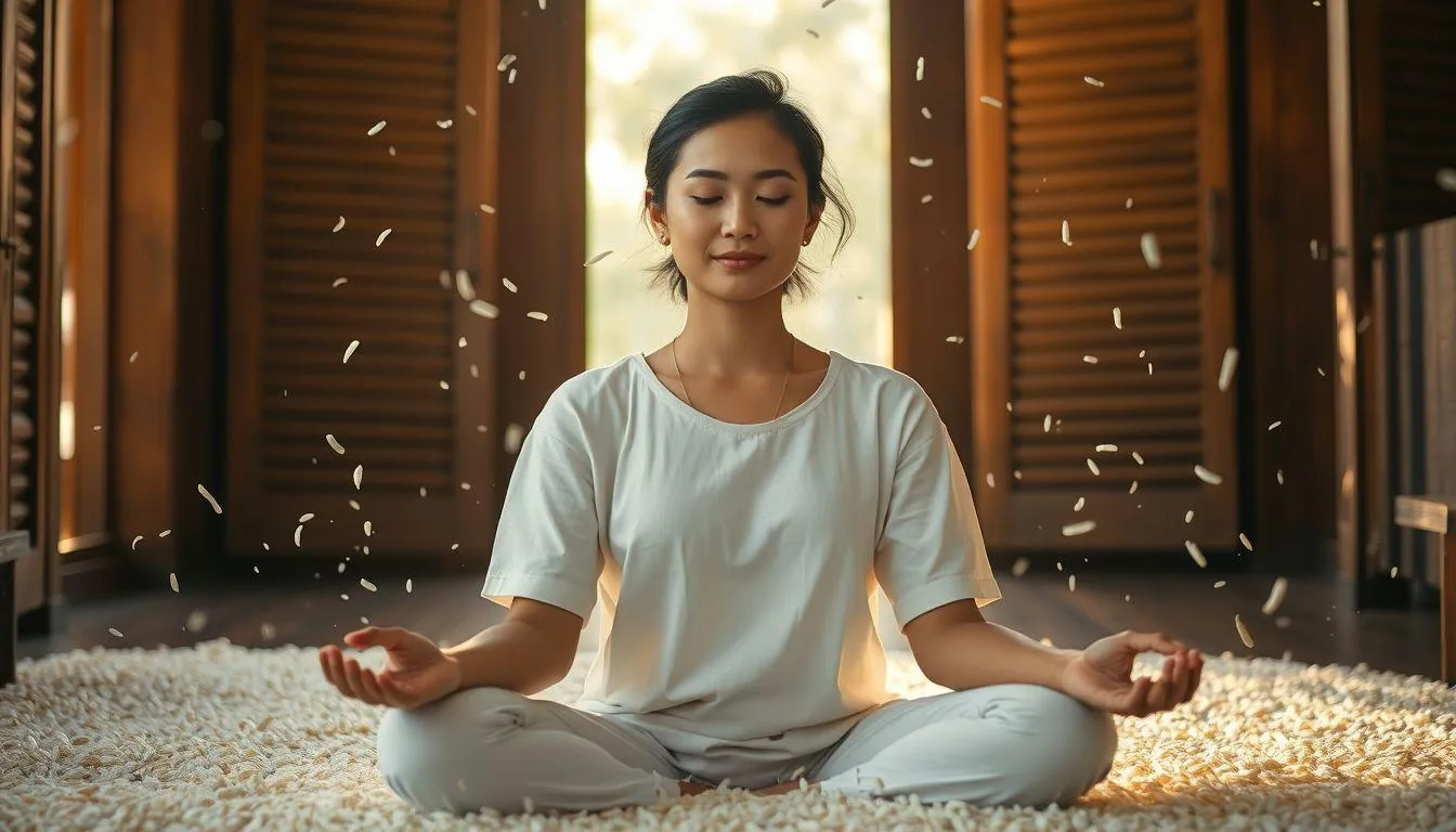 Interpretasi Mimpi Mandi Beras Menurut Berbagai Perspektif (c) Ilustrasi AI