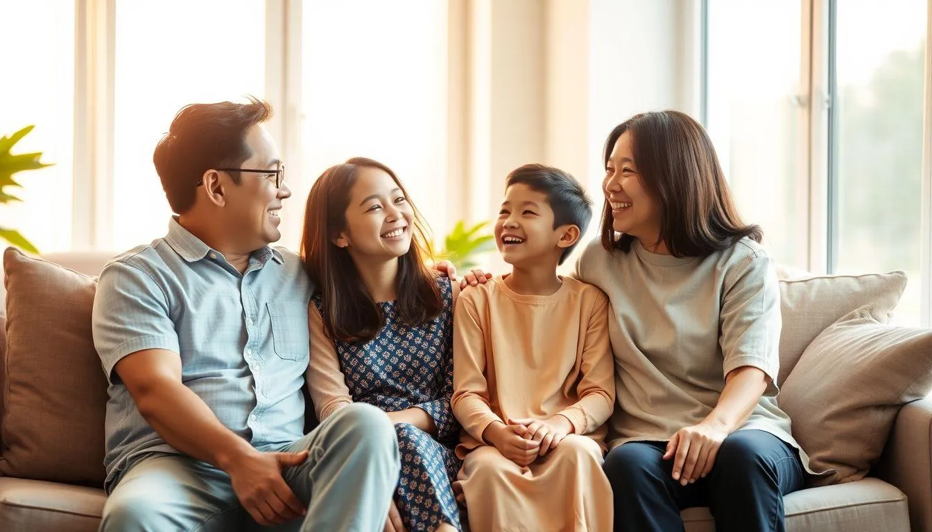 Interpretasi Positif Mimpi Mandi Bersama Keluarga (c) Ilustrasi AI