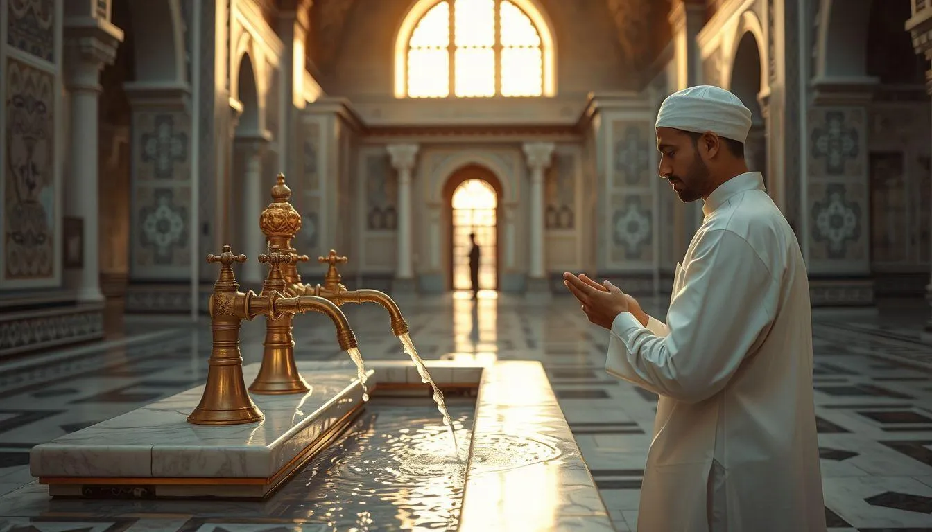 Konteks Mandi dan Bersuci dalam Islam (c) Ilustrasi AI