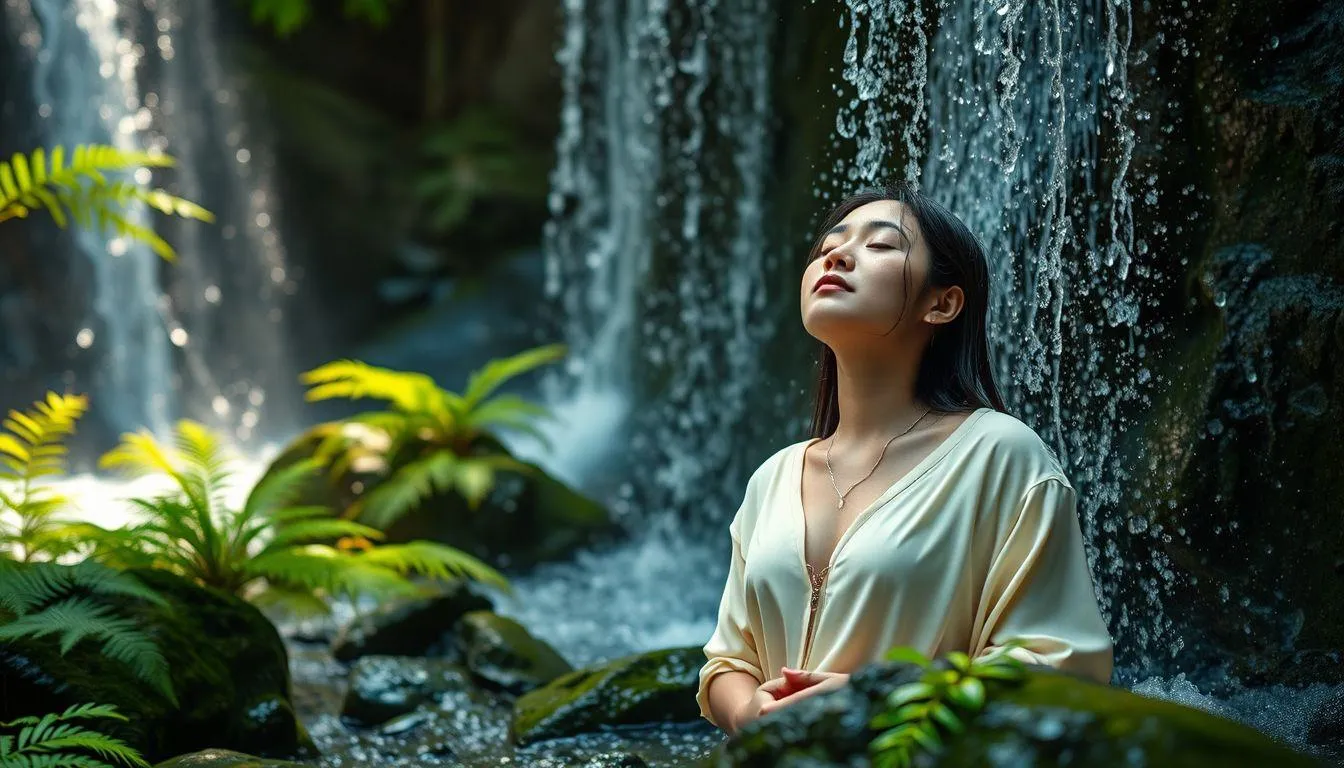 FAQ Seputar Arti Mimpi Mandi di Air Terjun yang Jernih (c) Ilustrasi AI