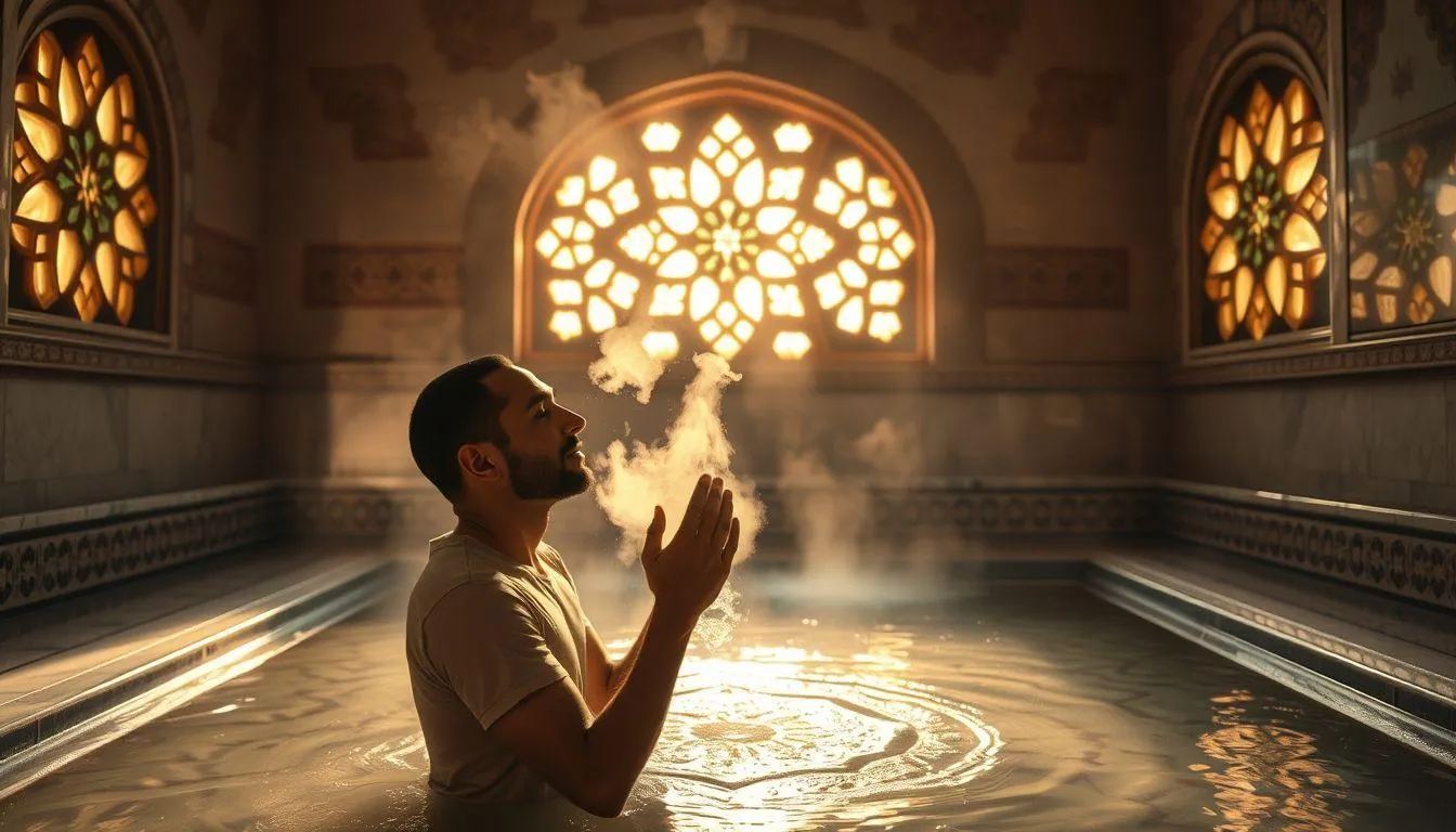 Tafsir Mimpi Mandi di Kamar Mandi Dilihat Orang Menurut Islam (c) Ilustrasi AI