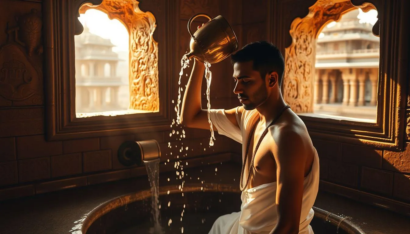 Hubungan dengan Ritual Penyucian Hindu (c) Ilustrasi AI