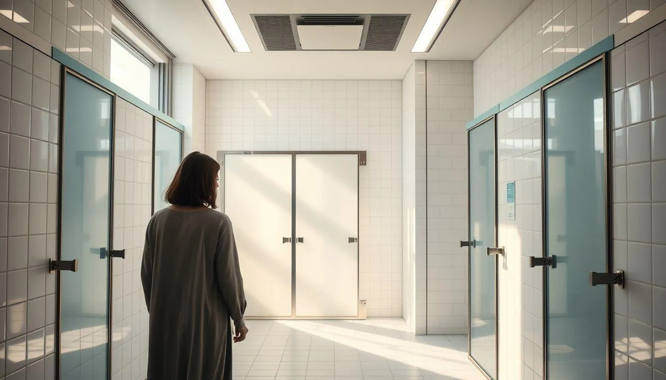 Pengertian dan Makna Umum Mimpi Mandi di Kamar Mandi Umum (c) Ilustrasi AI