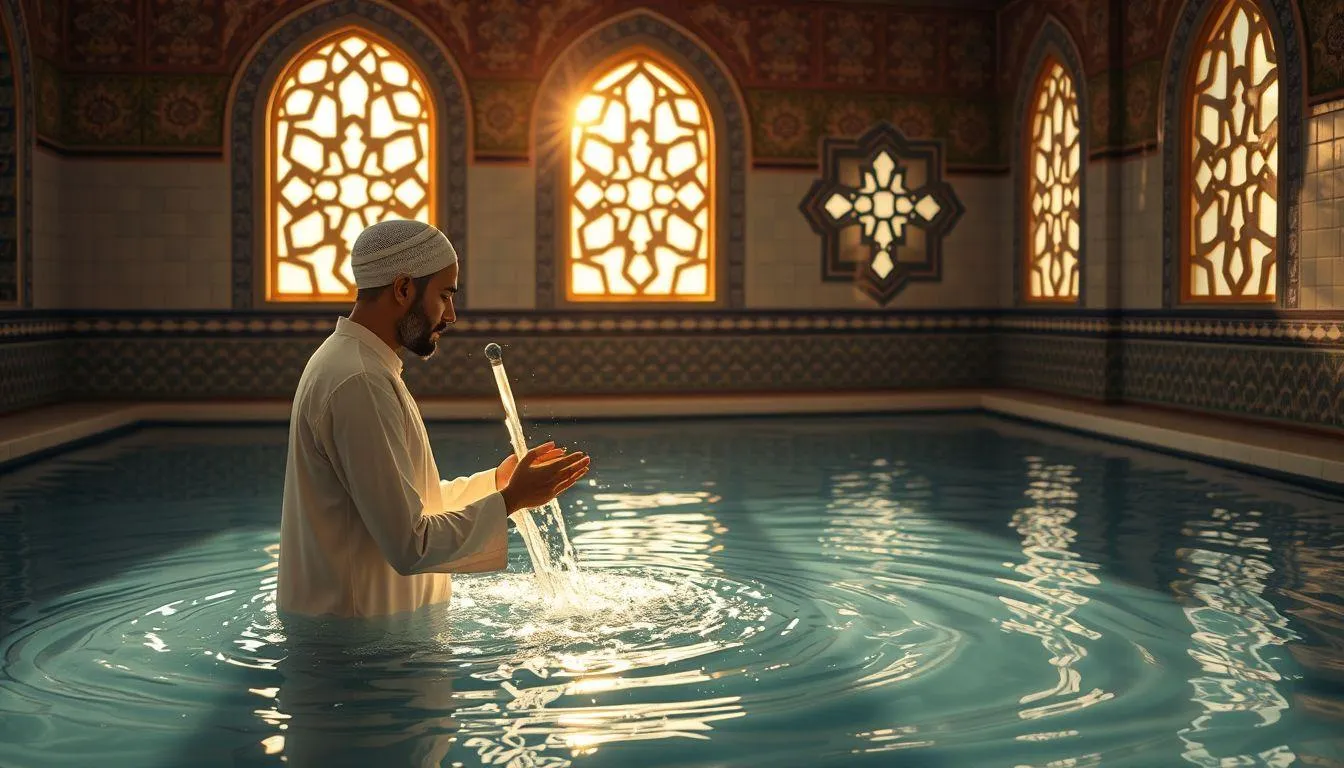 Tafsir Mimpi Mandi di Kamar Mandi Umum Menurut Islam (c) Ilustrasi AI