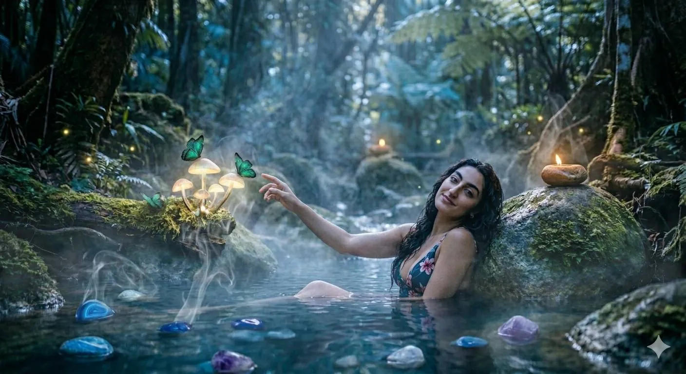 Makna Psikologis di Balik Mimpi Mandi di Kolam Air Hangat (c) Ilustrasi AI