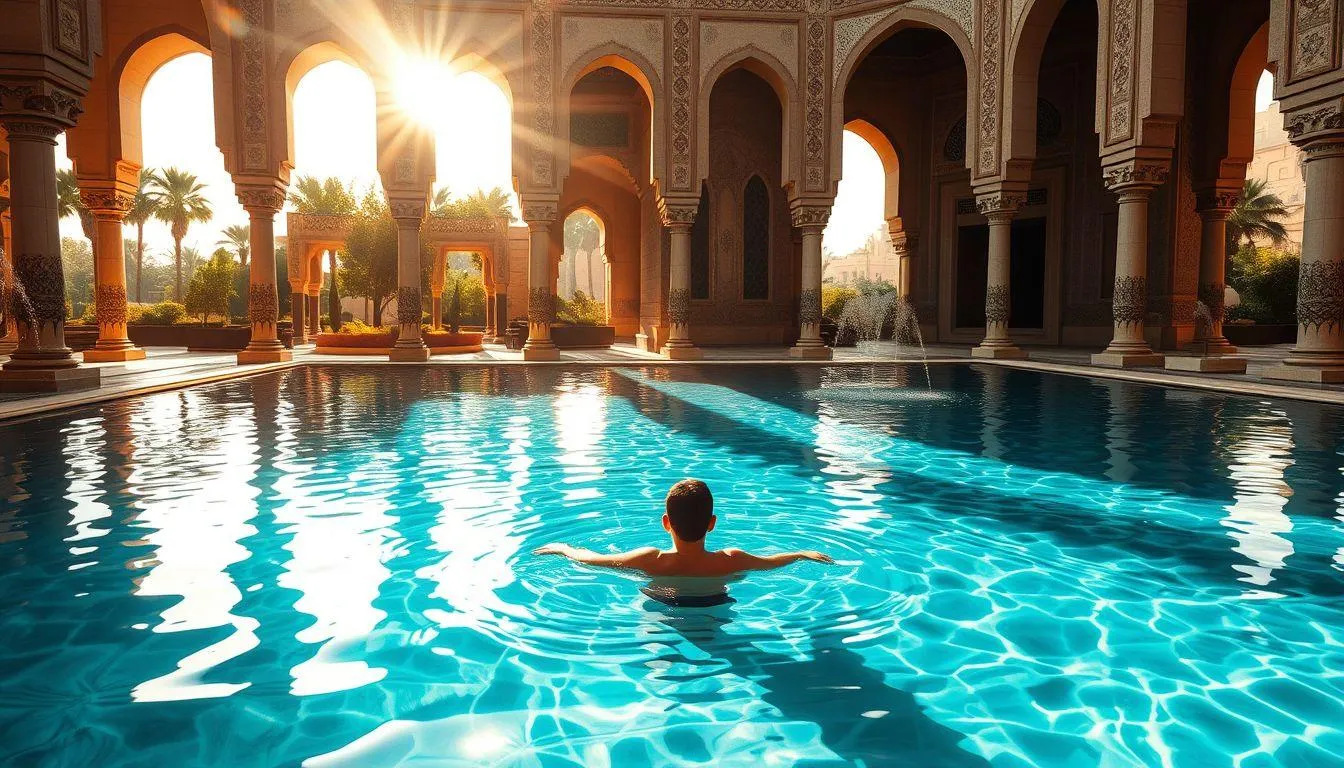 Makna Spiritual dan Religius Mimpi Mandi di Kolam Air Jernih (c) Ilustrasi AI