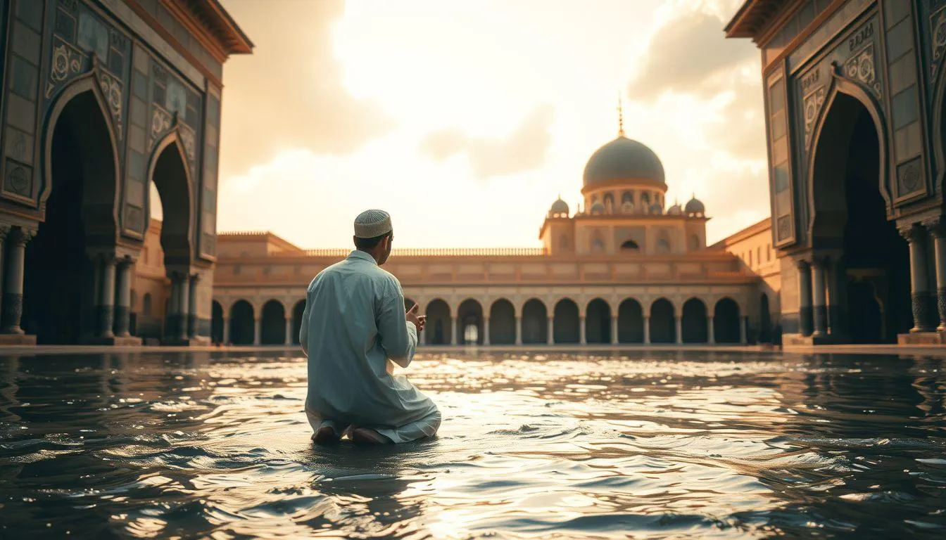 Tafsir Mimpi Mandi di Kolam Air Keruh Menurut Islam (c) Ilustrasi AI