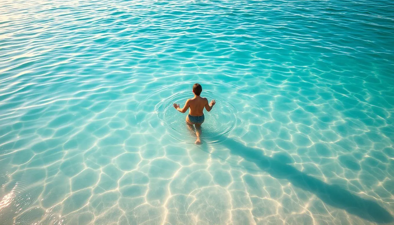 Tafsir Mimpi Mandi di Laut Dangkal Menurut Islam (c) Ilustrasi AI