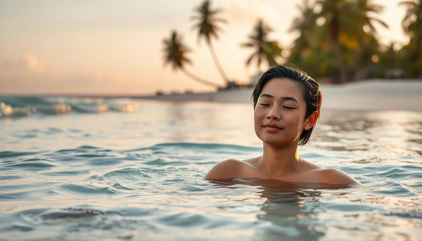 Tafsir Mimpi Mandi di Pantai Menurut Berbagai Tradisi (c) Ilustrasi AI