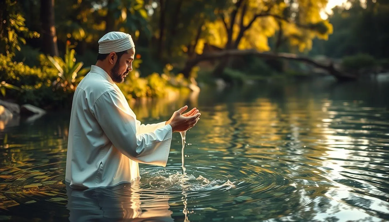 Tafsir Mimpi Mandi di Sendang dalam Islam (c) Ilustrasi AI