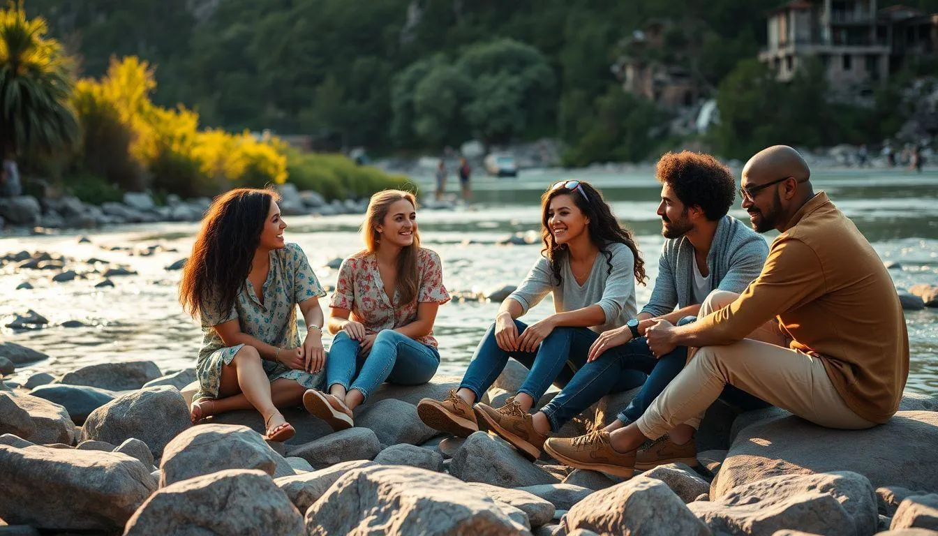 Makna Psikologis Arti Mimpi Mandi di Sungai Bersama Teman (c) Ilustrasi AI