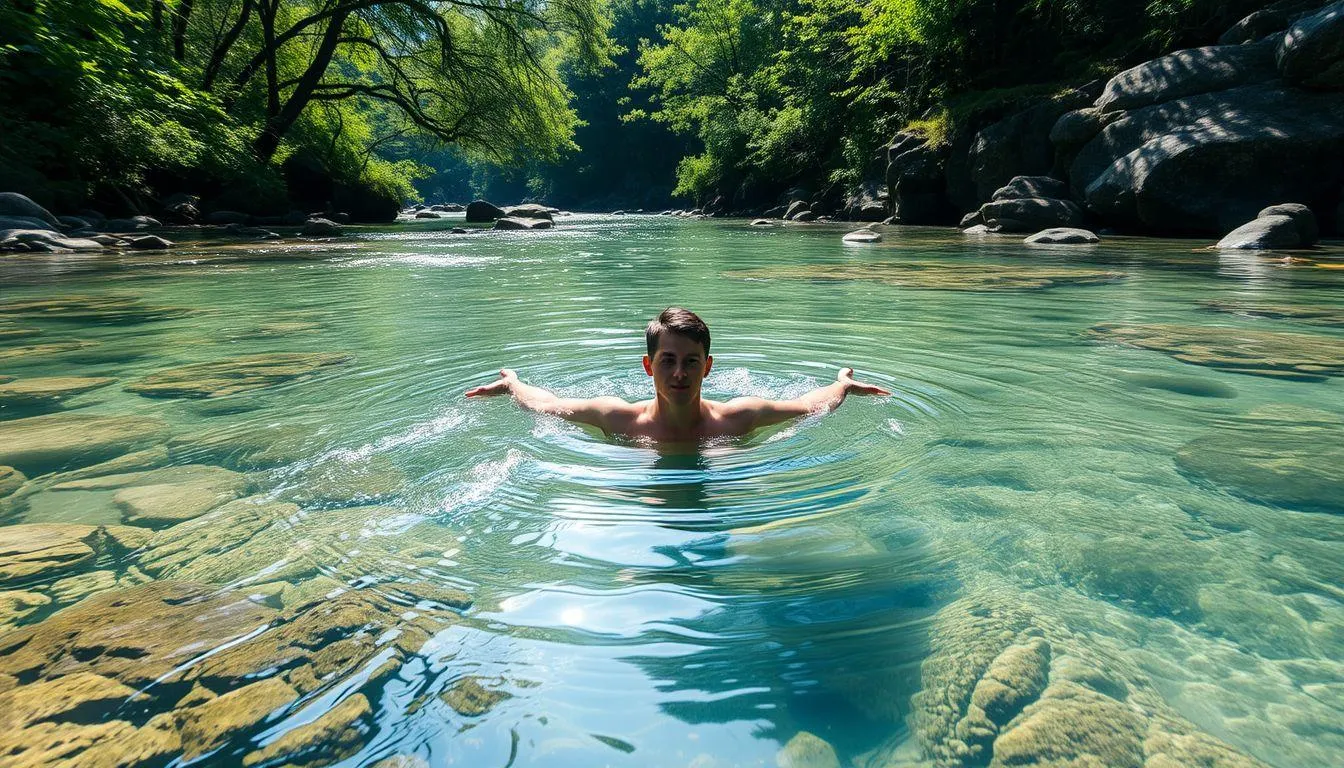 Pertanda Baik dari Mimpi Mandi di Sungai yang Jernih (c) Ilustrasi AI